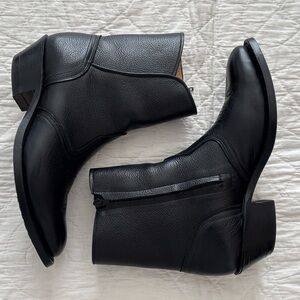 Boulet Western Side Zip Ankle Boots